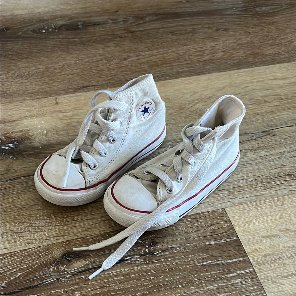Kids High-Top Sneakers - White
